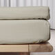 Økologisk kuvertlagen, percale - GOTS, sand