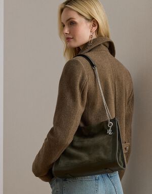 Suede & Leather Medium Bradley Tote Bag