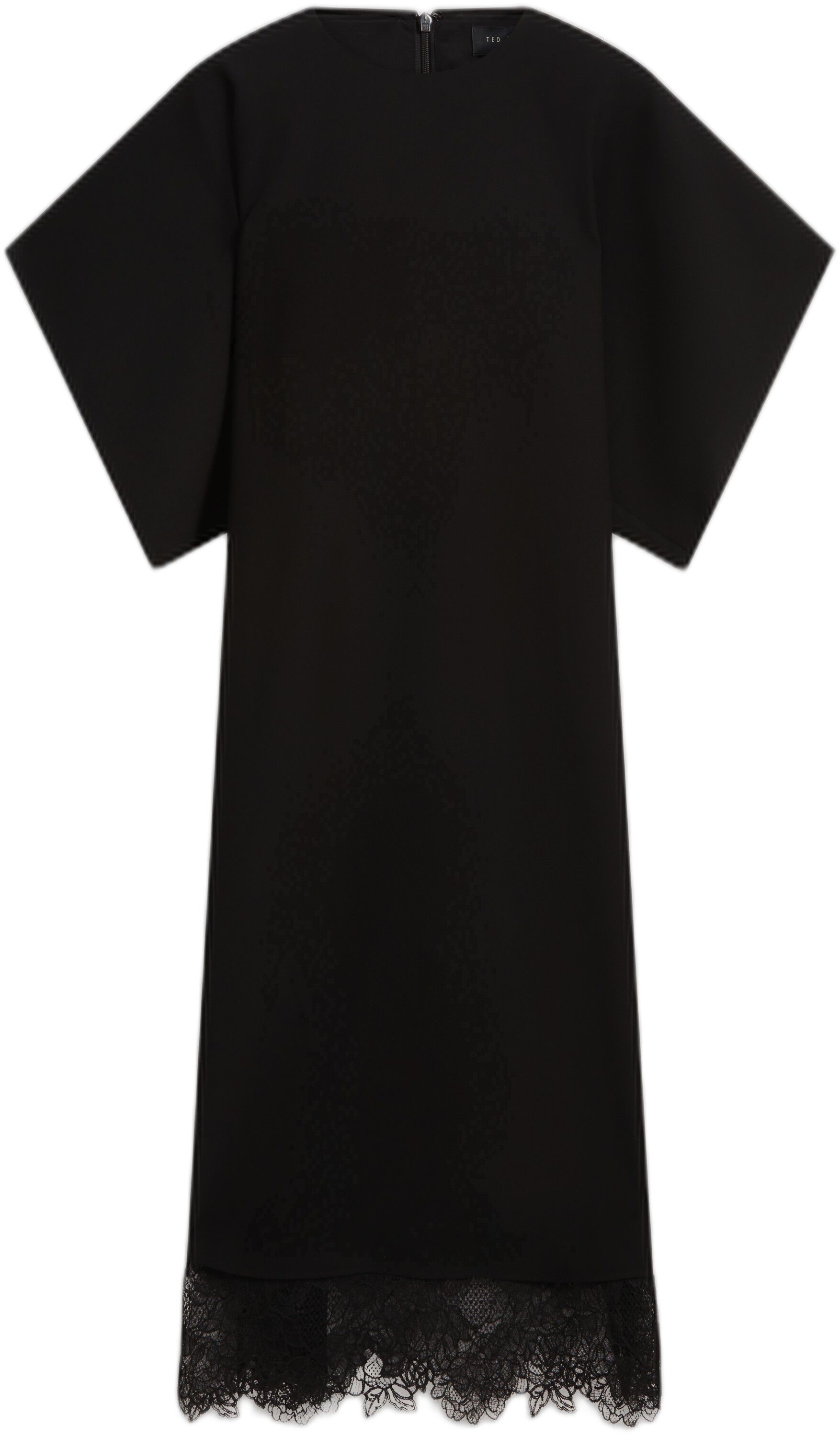 LANCHA Batwing Midi Dress With Lace