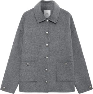 LUCA JACKET - HEATHER GREY CASHMERE BLEND