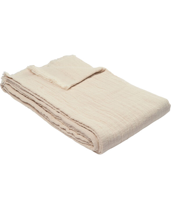 Nordic throw 130x200cm white sand