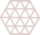 Bordskåner Triangles 16 x 14 x 0,9 cm Rose Silikon
