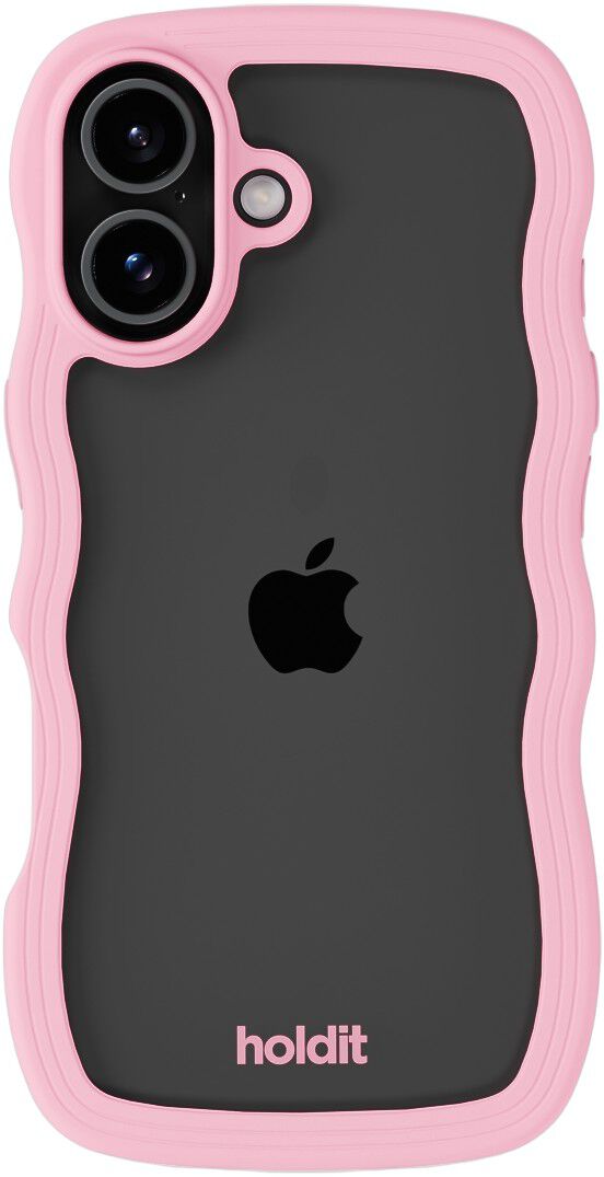 Wavy Case iPhone 17 Pink/Transparent