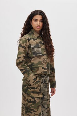 Camo patchwork jacket - Aleksandra