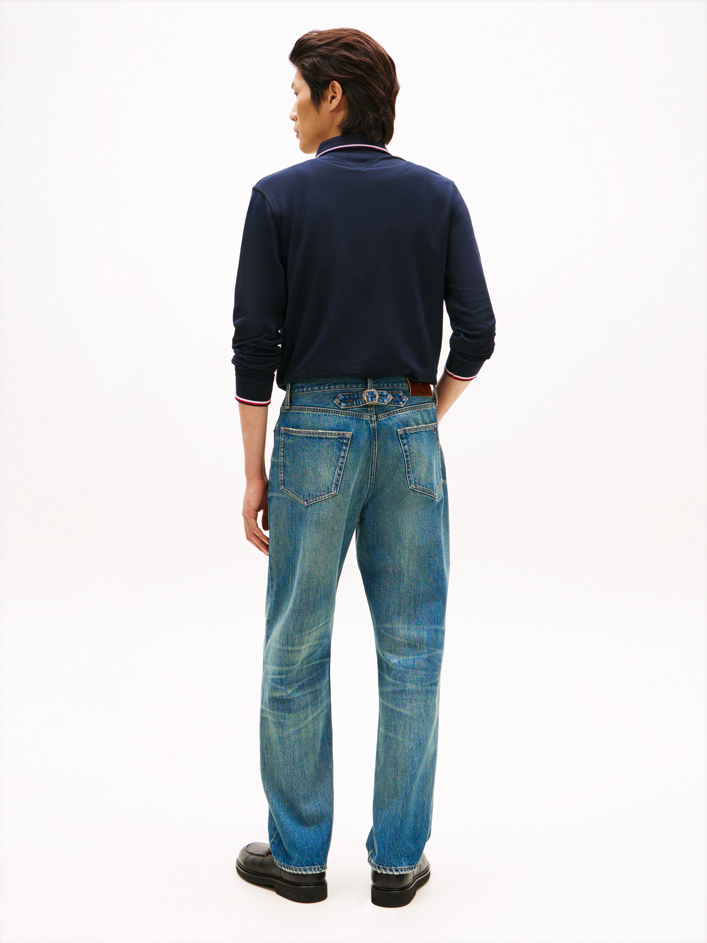 Back Cinch Relaxed Jeans