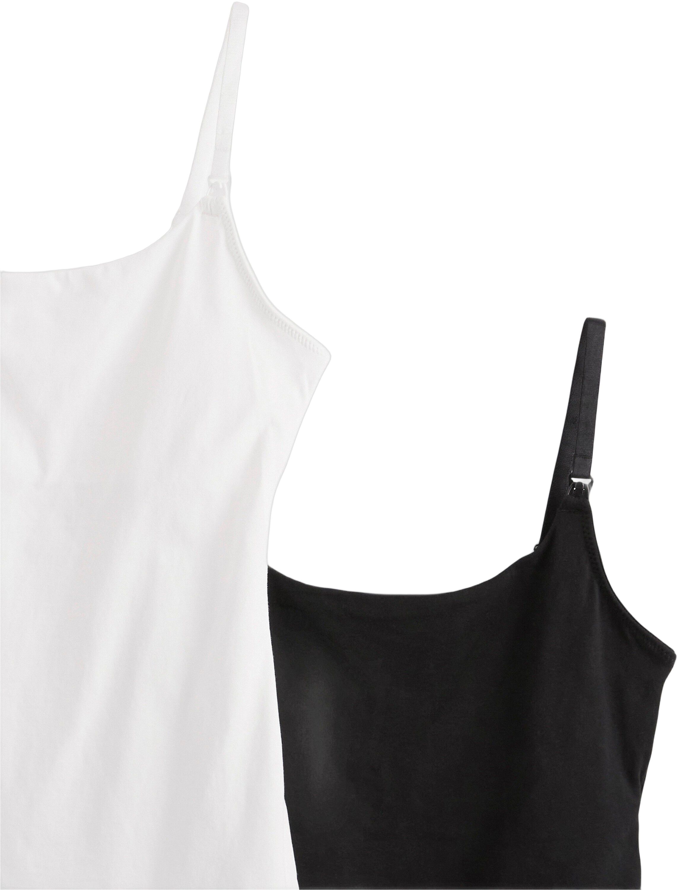 Nursing camisoles featuring drop-do