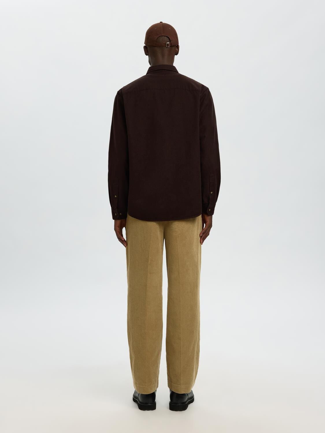 SLHREGNOAH MIX BDWN LS SHIRT CAMP