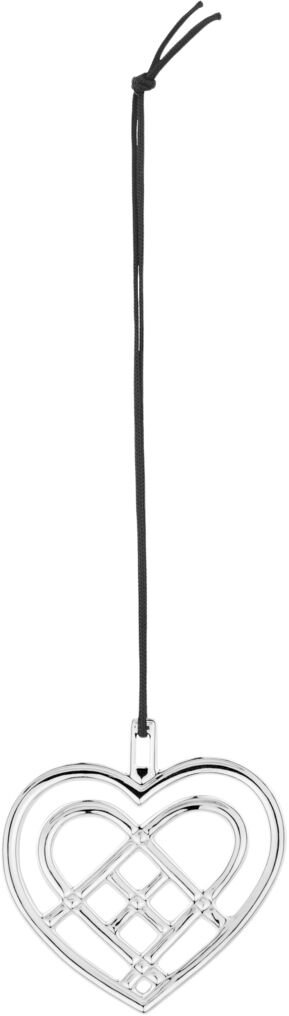 Flettet julehjerte H6. 5 fors&oslash;lvet