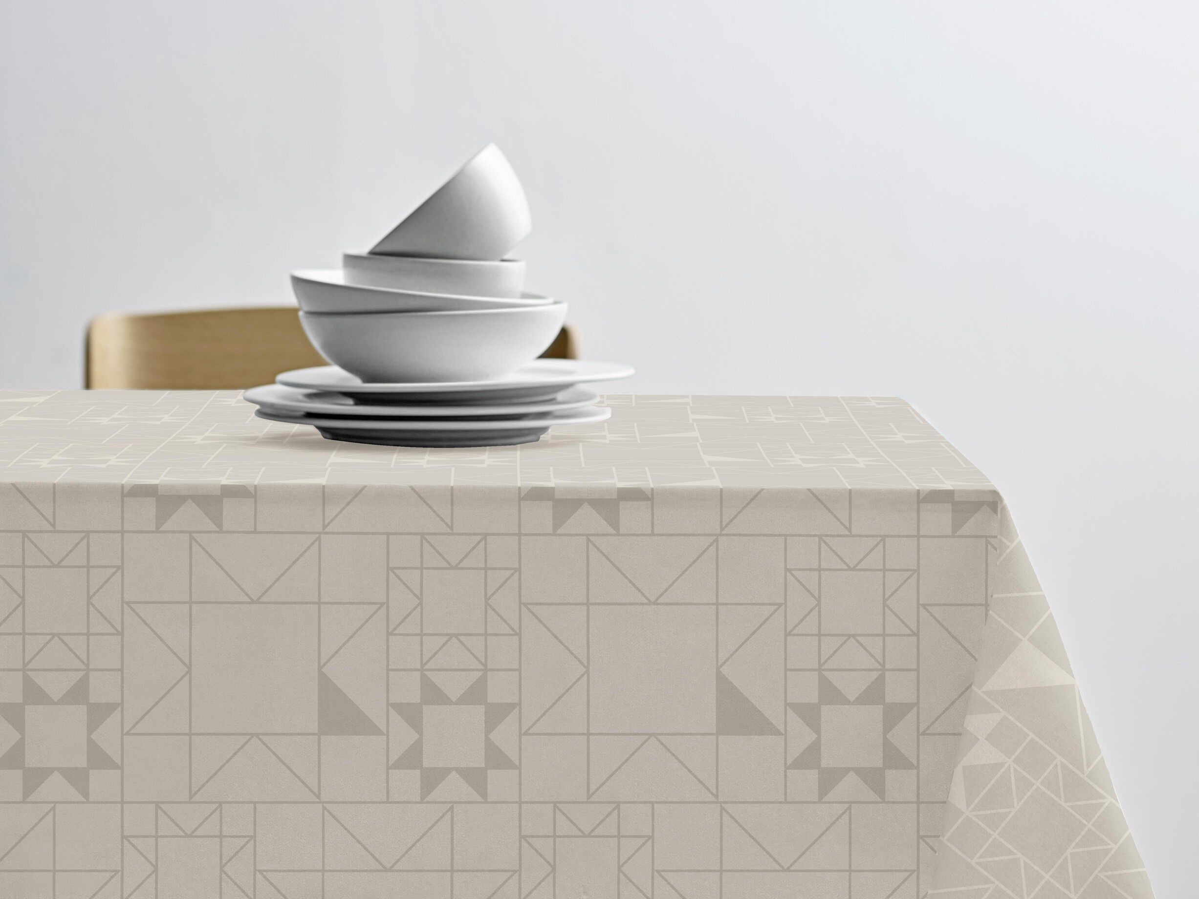 Duk 140x320 Star Damask Beige