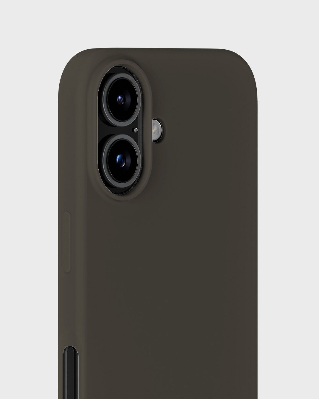 Silicone Case iPhone 16 Charcoal
