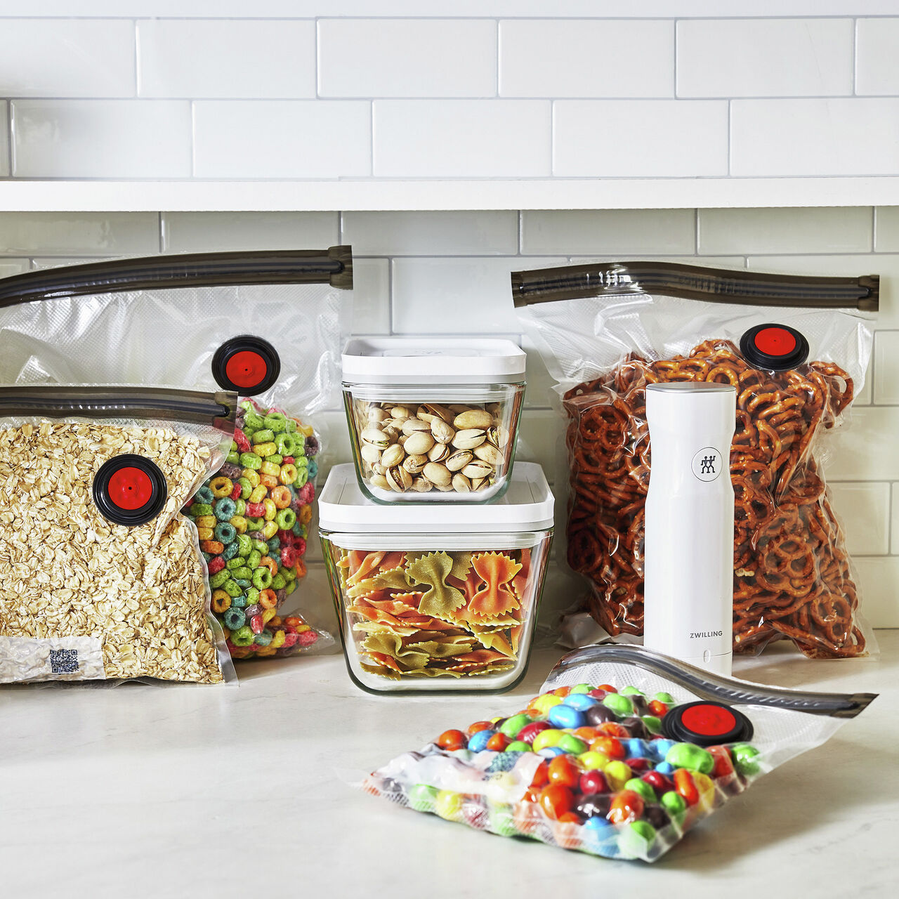 Fresh & Save Vakuum starters&aelig;t, glas 7 dele