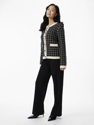 YASLIVIA LS SHORT KNIT CARDIGAN NOO