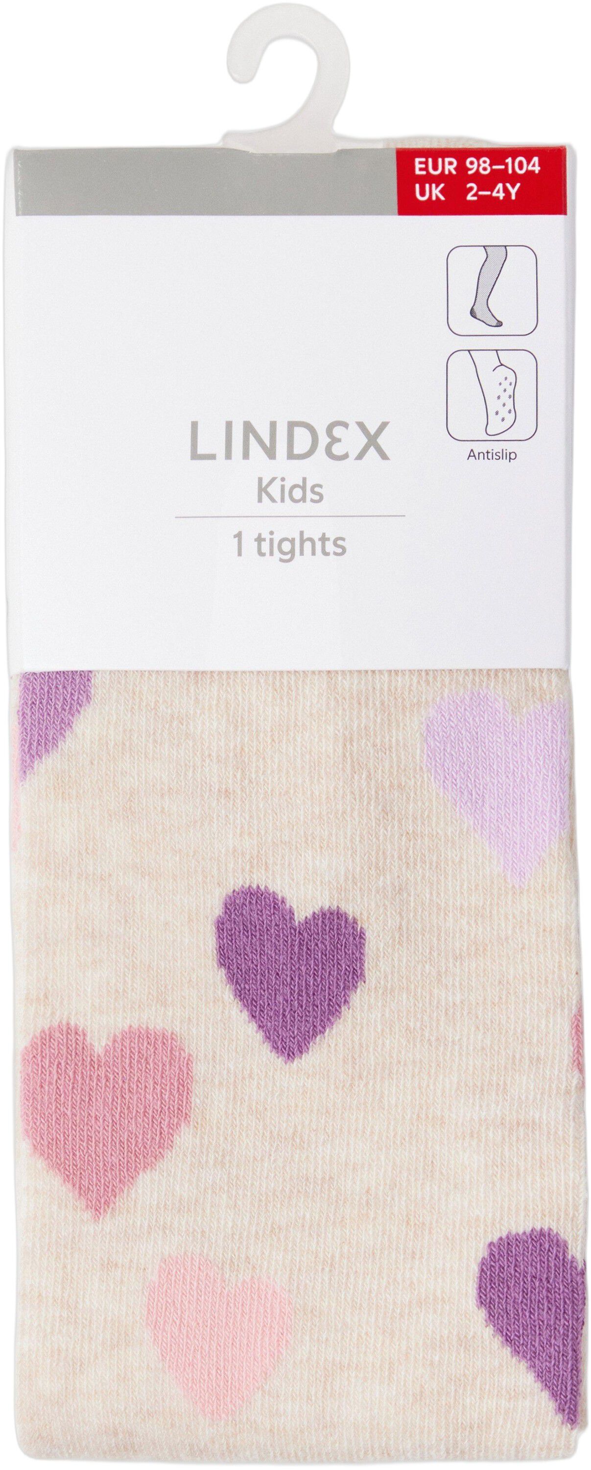 Fine-knit tights in cotton blend wi