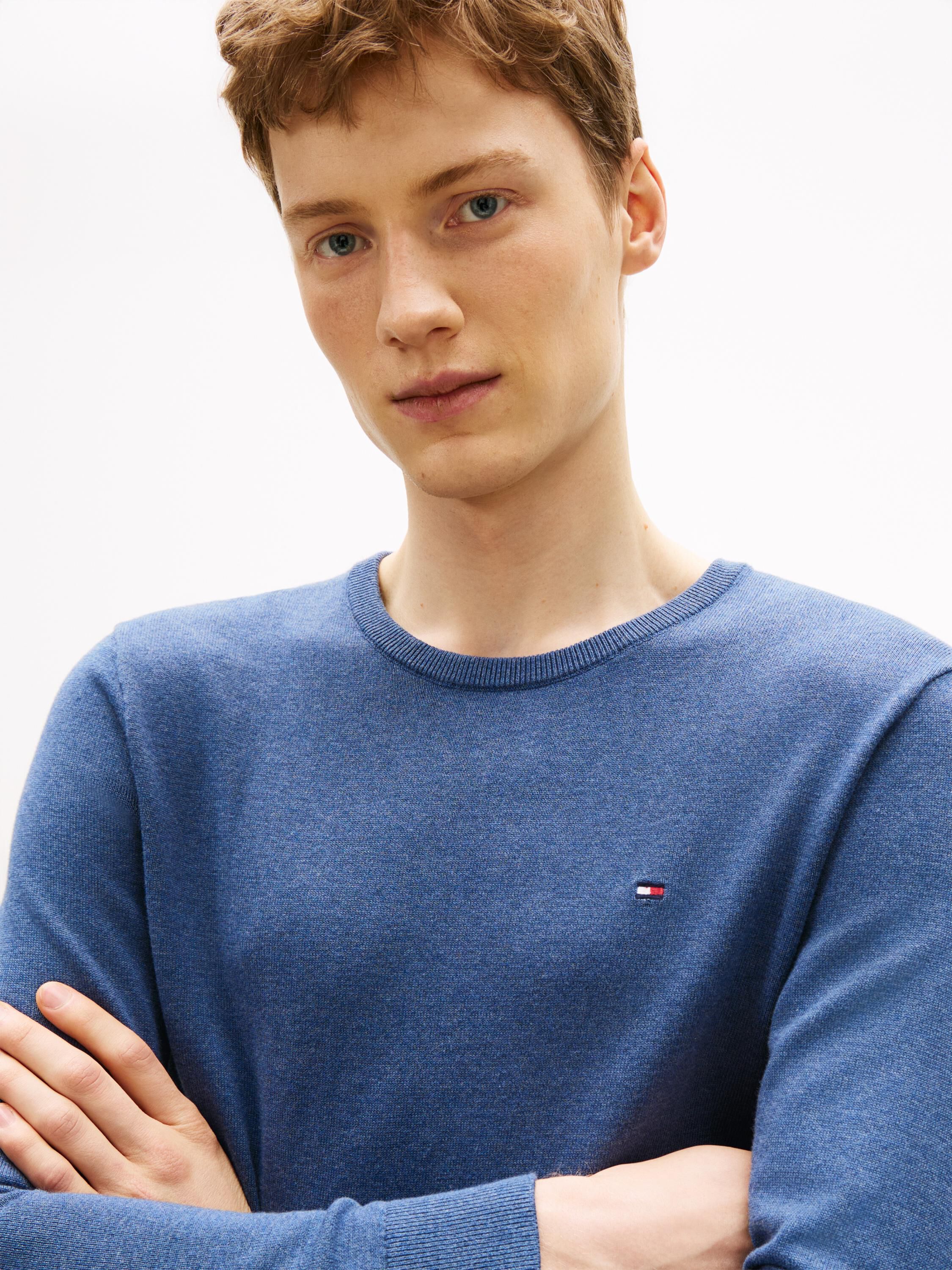 Flag Embroidery Crew Neck Jumper