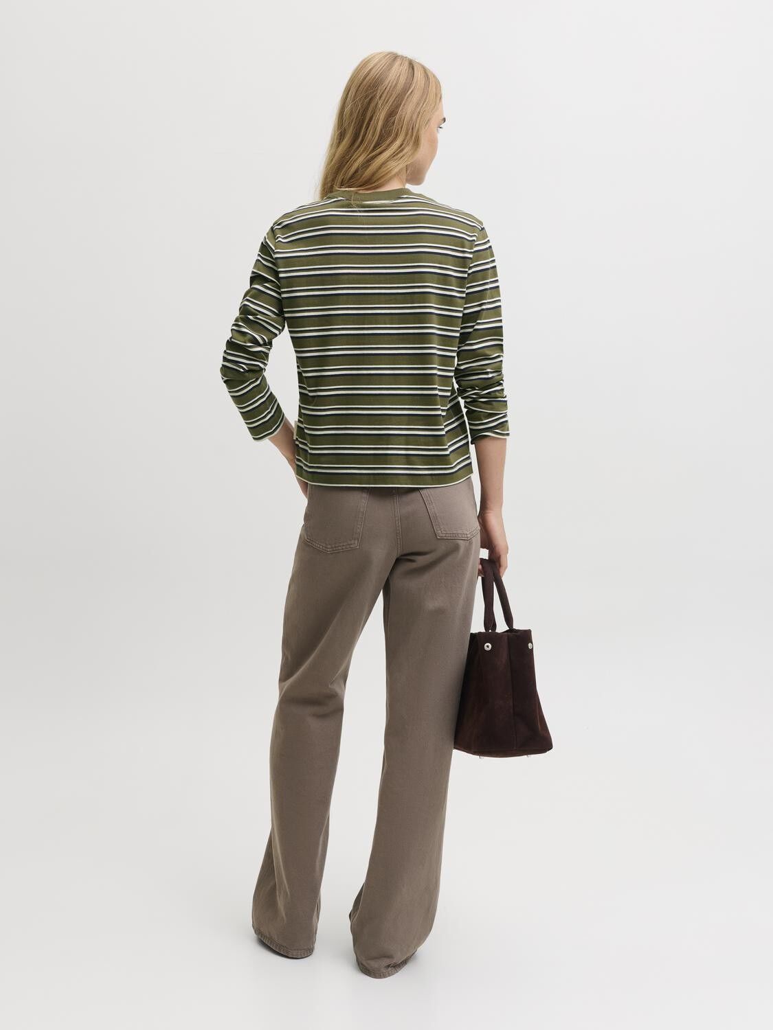 Jxsophia Boxy Ls Stripe Tee Jrs Sn