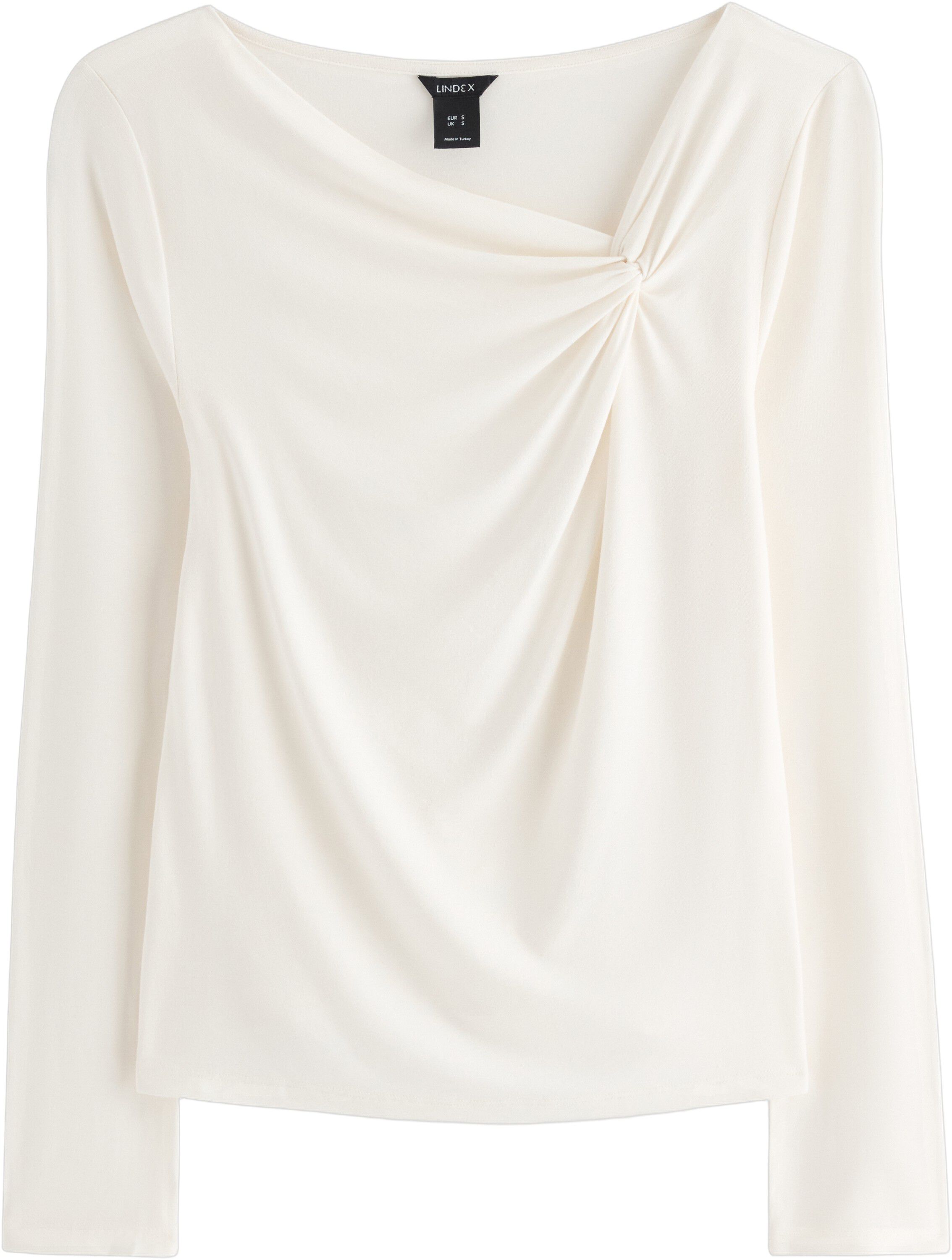 Soft, long-sleeved top with a knot