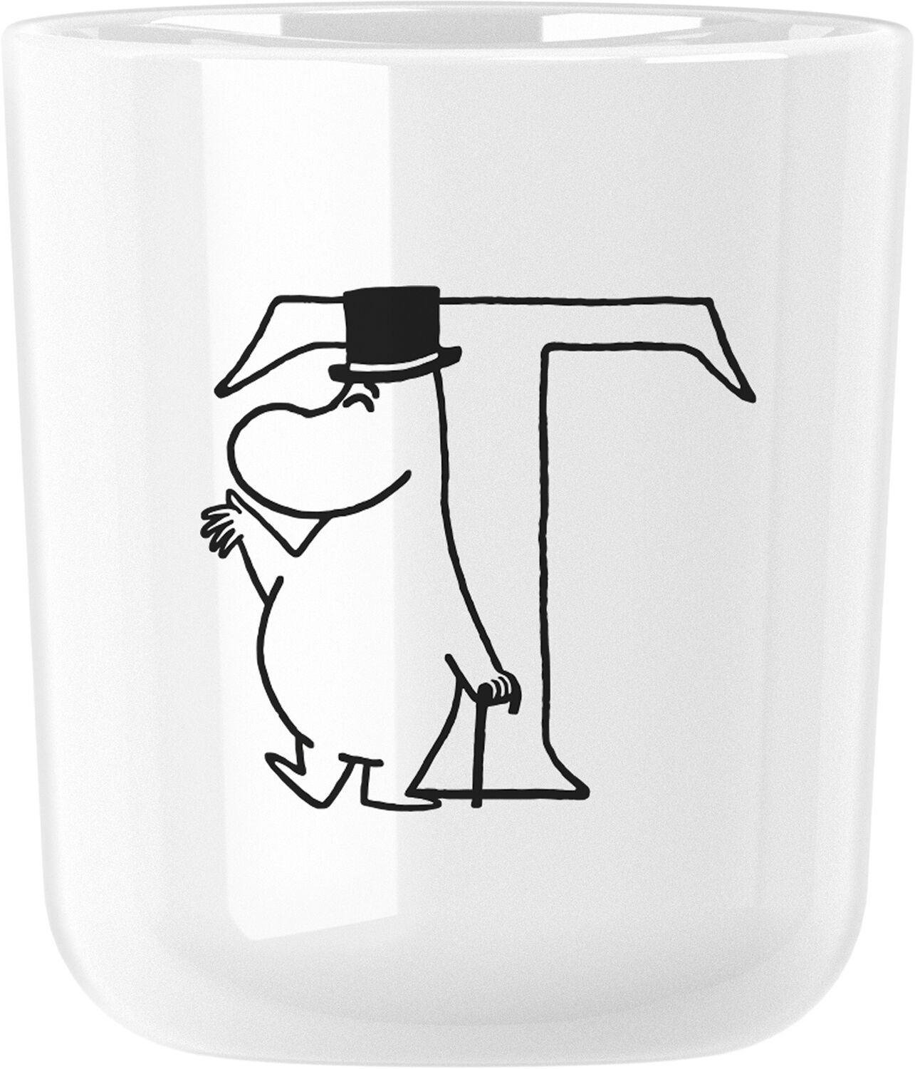 Moomin ABC kopp - Q 0.2 l. Moomin white