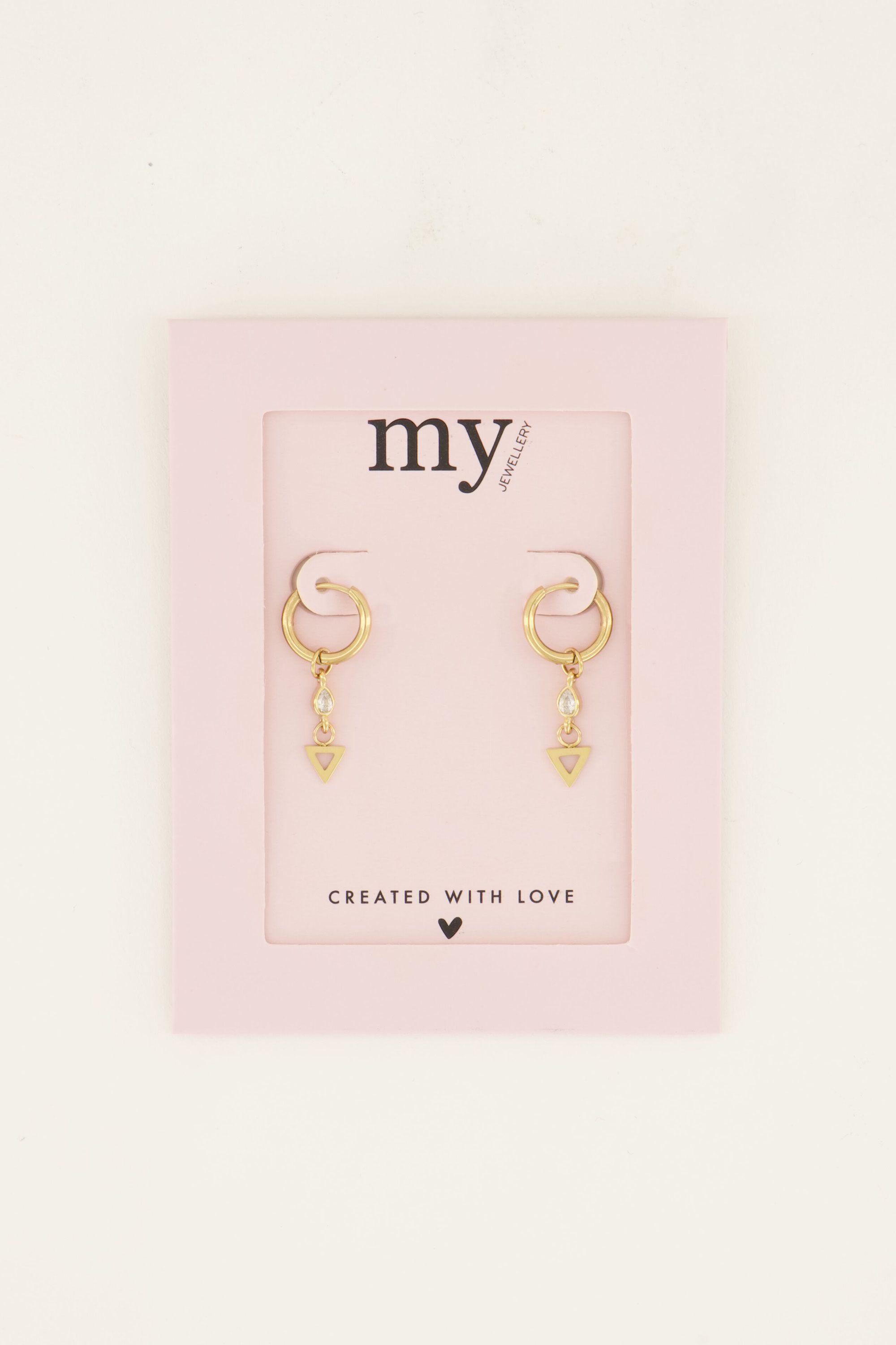 Drop triangle earrings