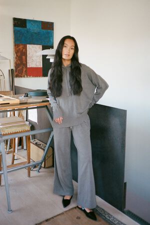 Knit lounge wide pants - Filine