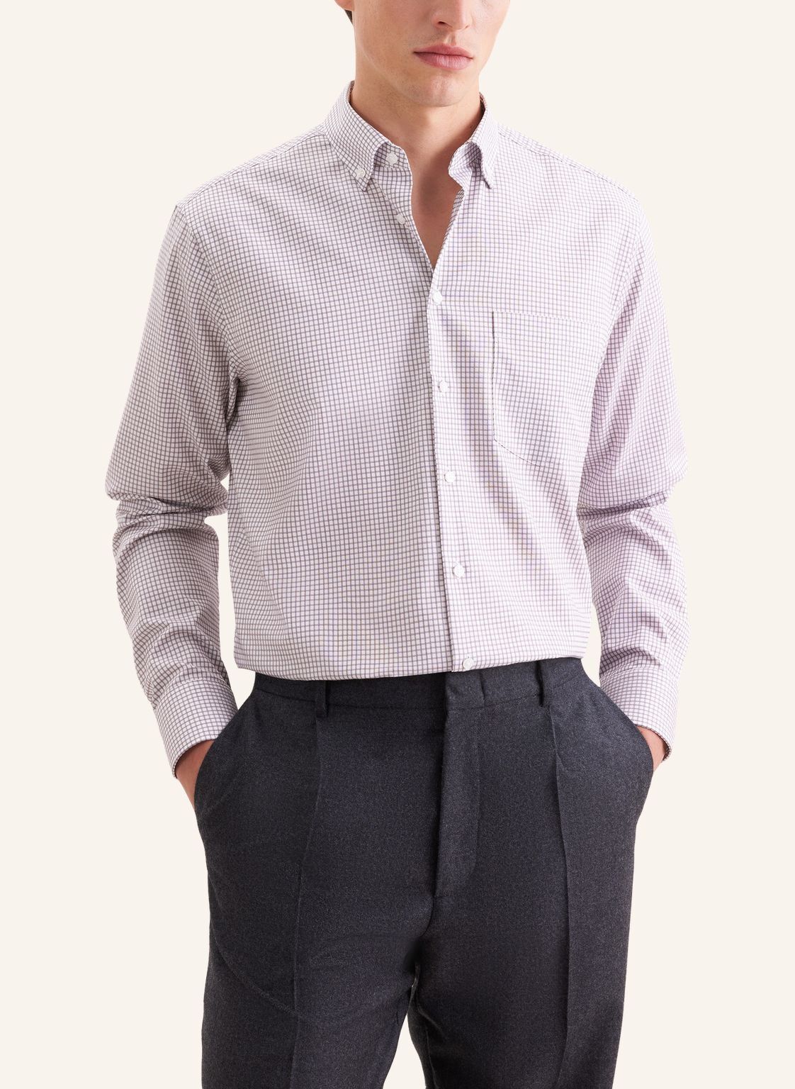 Business shirt Regular 1/1 Button-down Check
