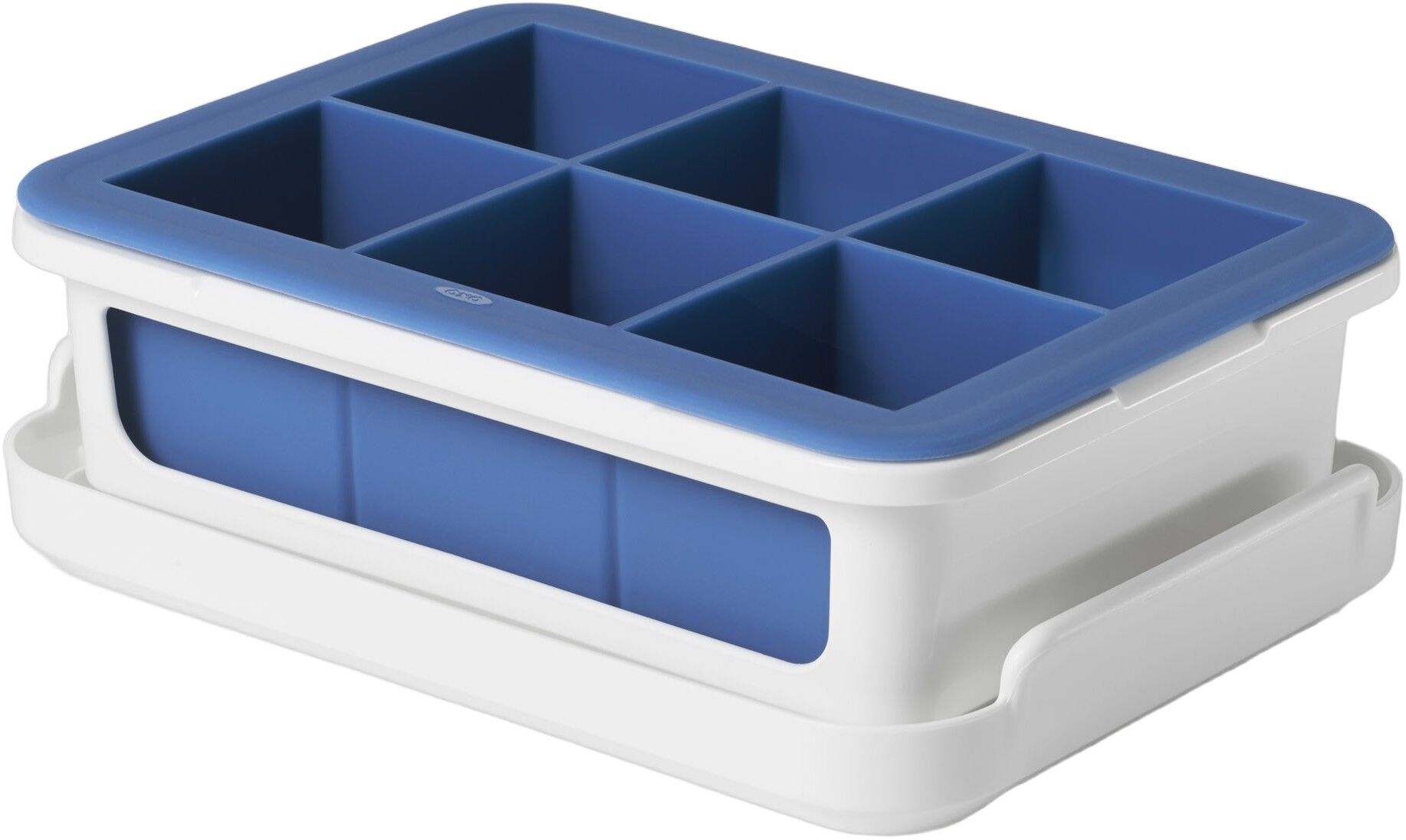 Silikone Isterningebakke m/L&aring;g, Stor