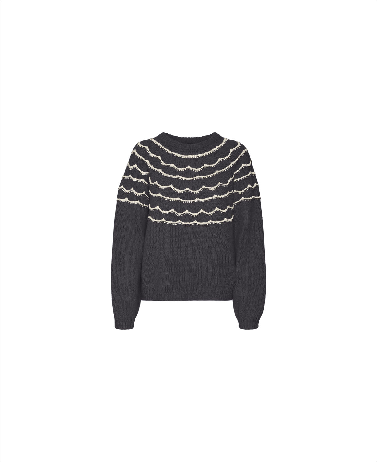 VMCHARMAINE LS O-NECK PULLOVER GA B