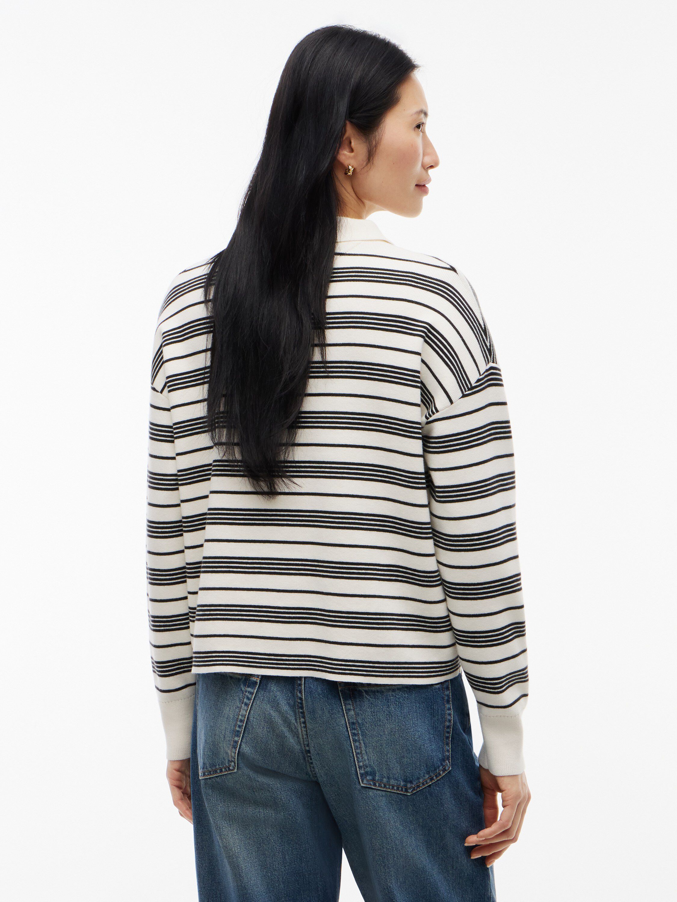 COTTON FULL NEEDLE POLO LS