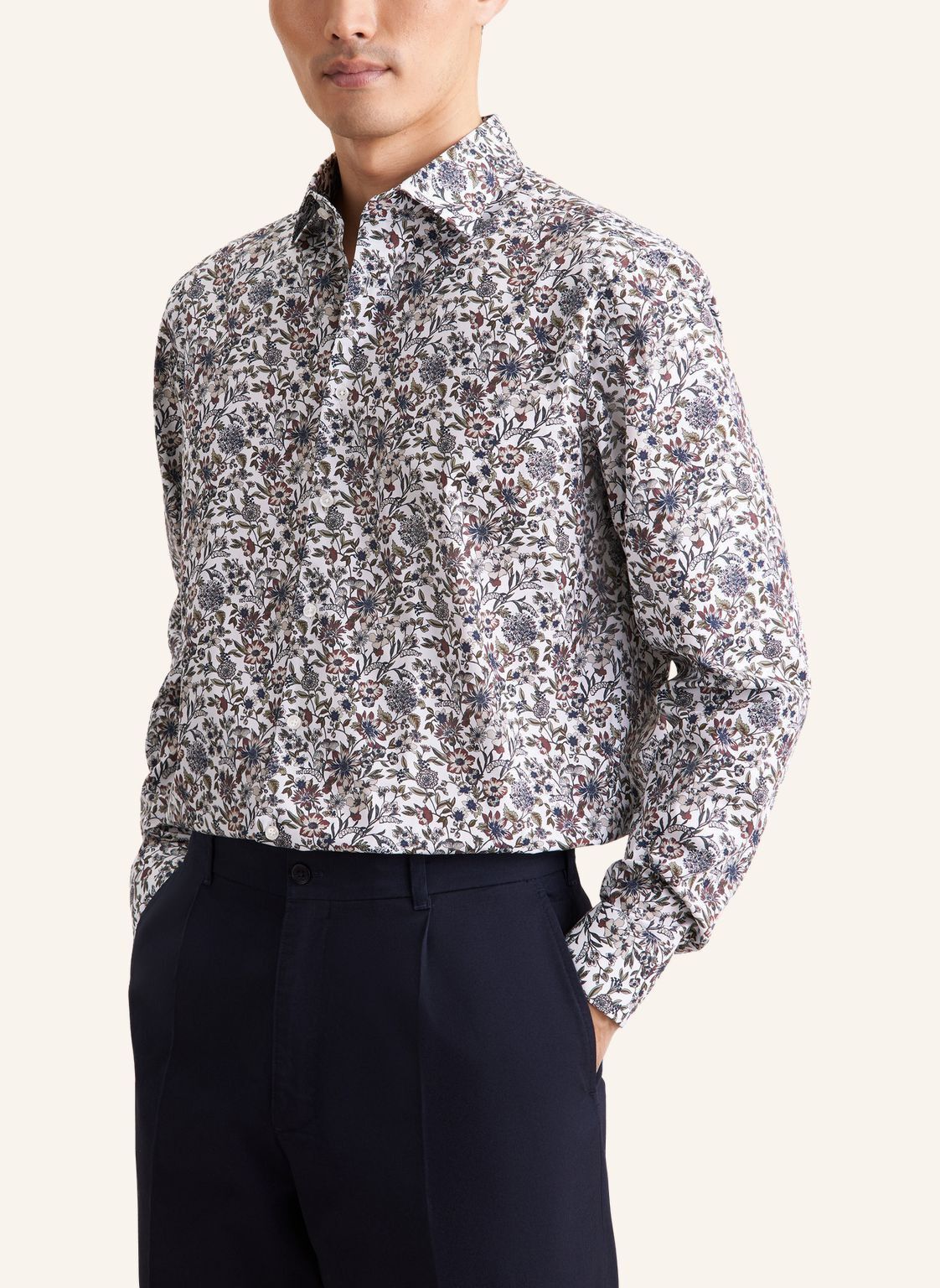 Business shirt Regular 1/1 Kent-Collar Print