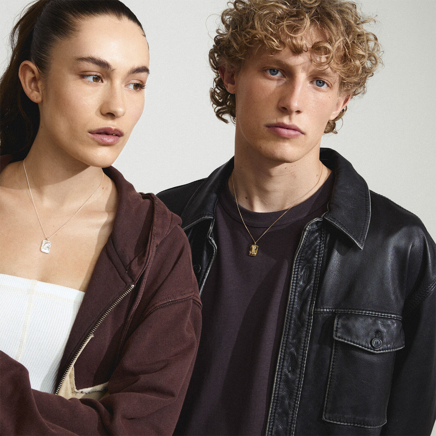 PISCES recycled Zodiac Sign necklace, gold-plated