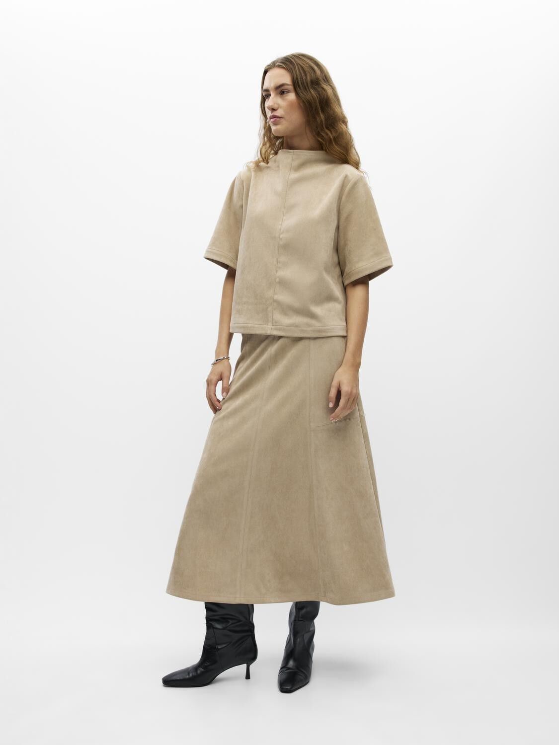 Objdenna Mw Midi Skirt E Aw Fair 26