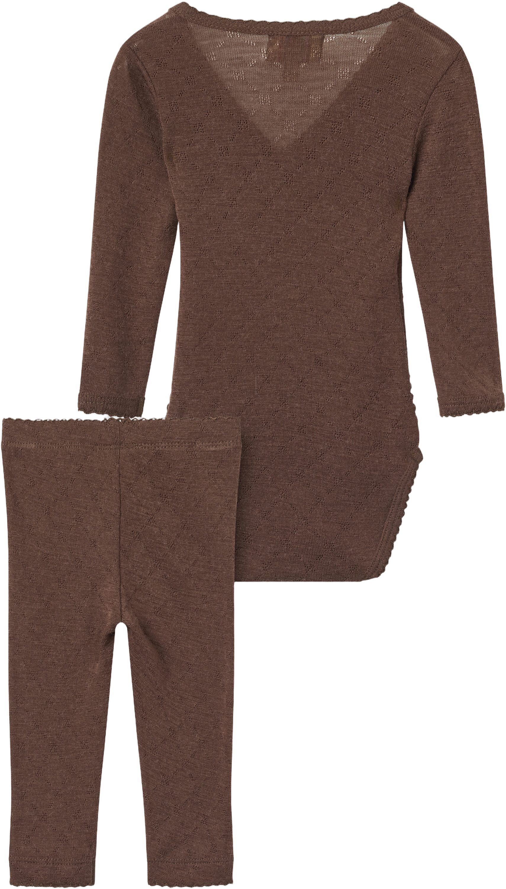 2-Pack LT. Knitted Pointelle Cross-Over Body W. Picot Edge +