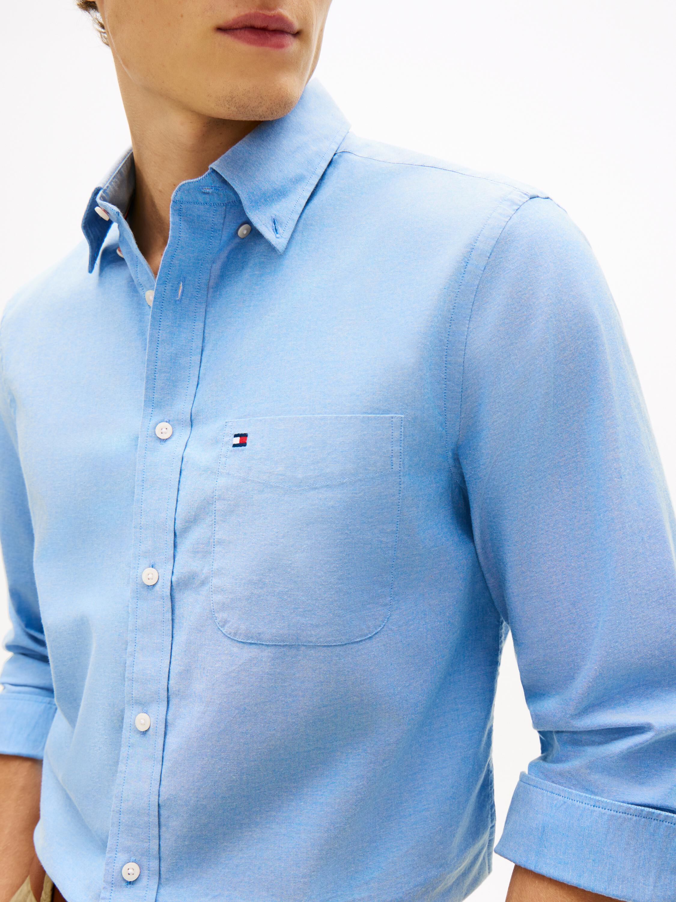 Regular Fit Button-Down Lightweight Oxford Shirt