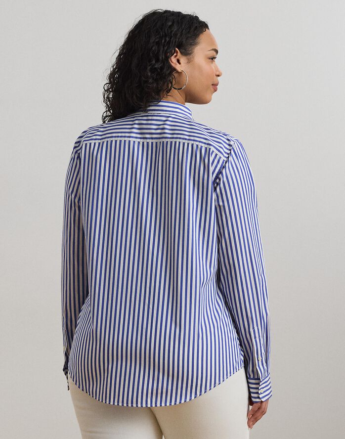 Classic Fit Striped Broadcloth Shirt