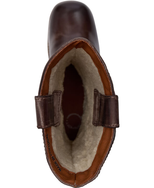 CASVILMA Warm Pull On Mid Cut Boot Waxy Leather