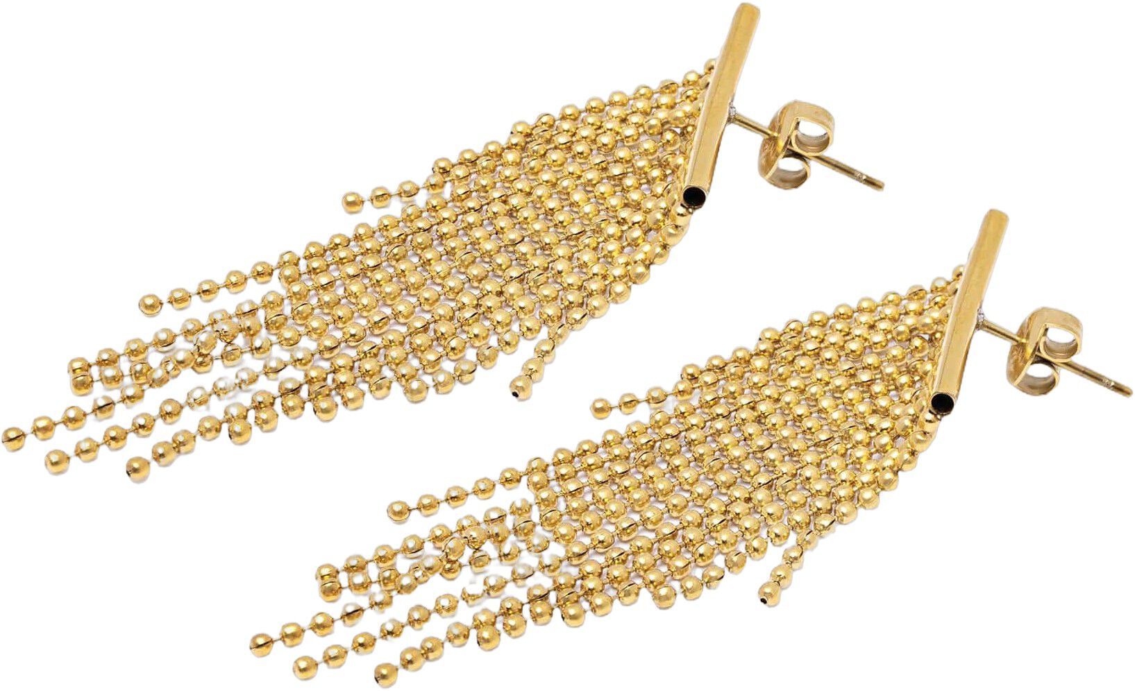 Women's Tassel Fringe Earrings in Gold
