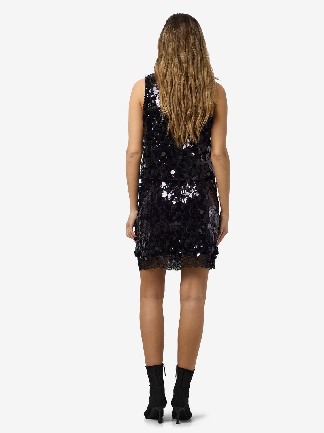 Nmelva Nw Short Sequin Skirt Wvn