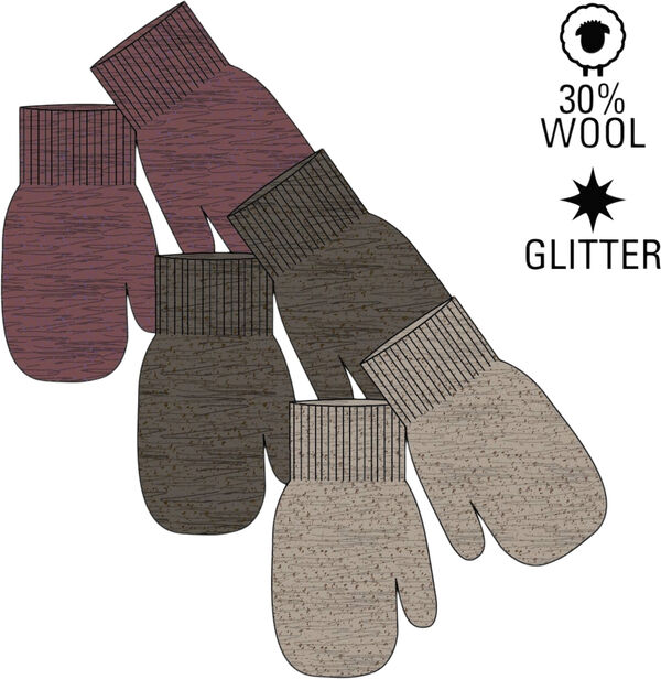 Magic Mittens 3 Pack w. Lurex