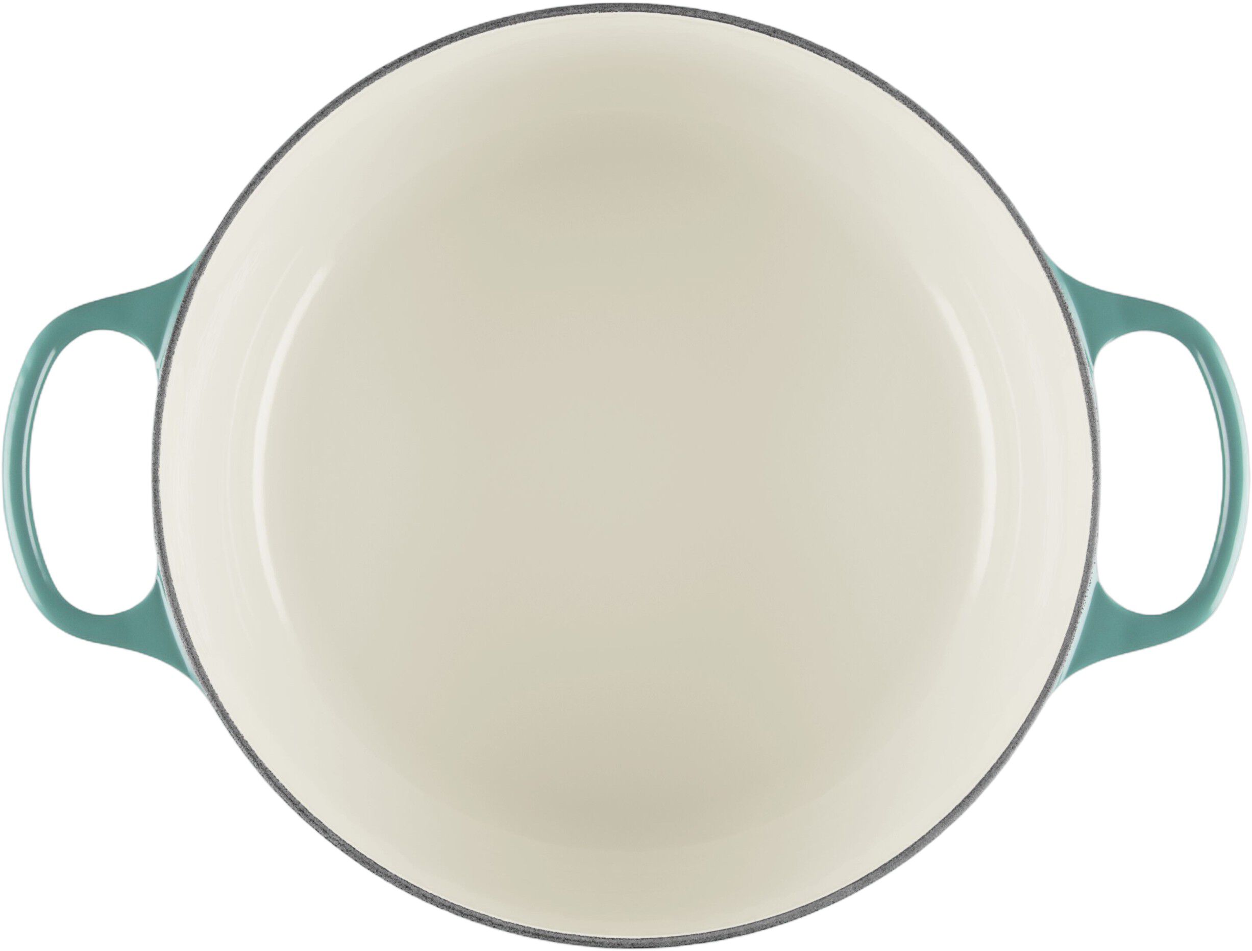 Le Creuset Signature st&oslash;bejern rund gryde 28cm Bleu Riviera