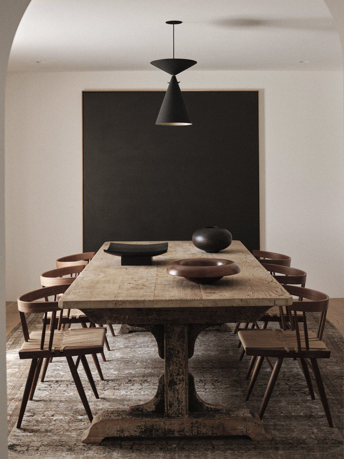 Surround Vase, H17,5, Wood