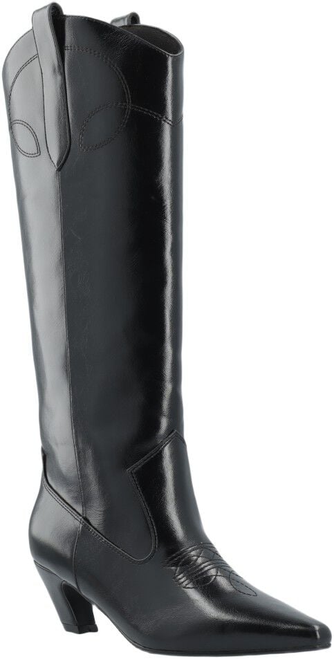 BIABALEY Knee High Western Boot Faux Leather