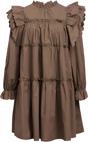 OBJHOPE L/S SHORT DRESS E DIV