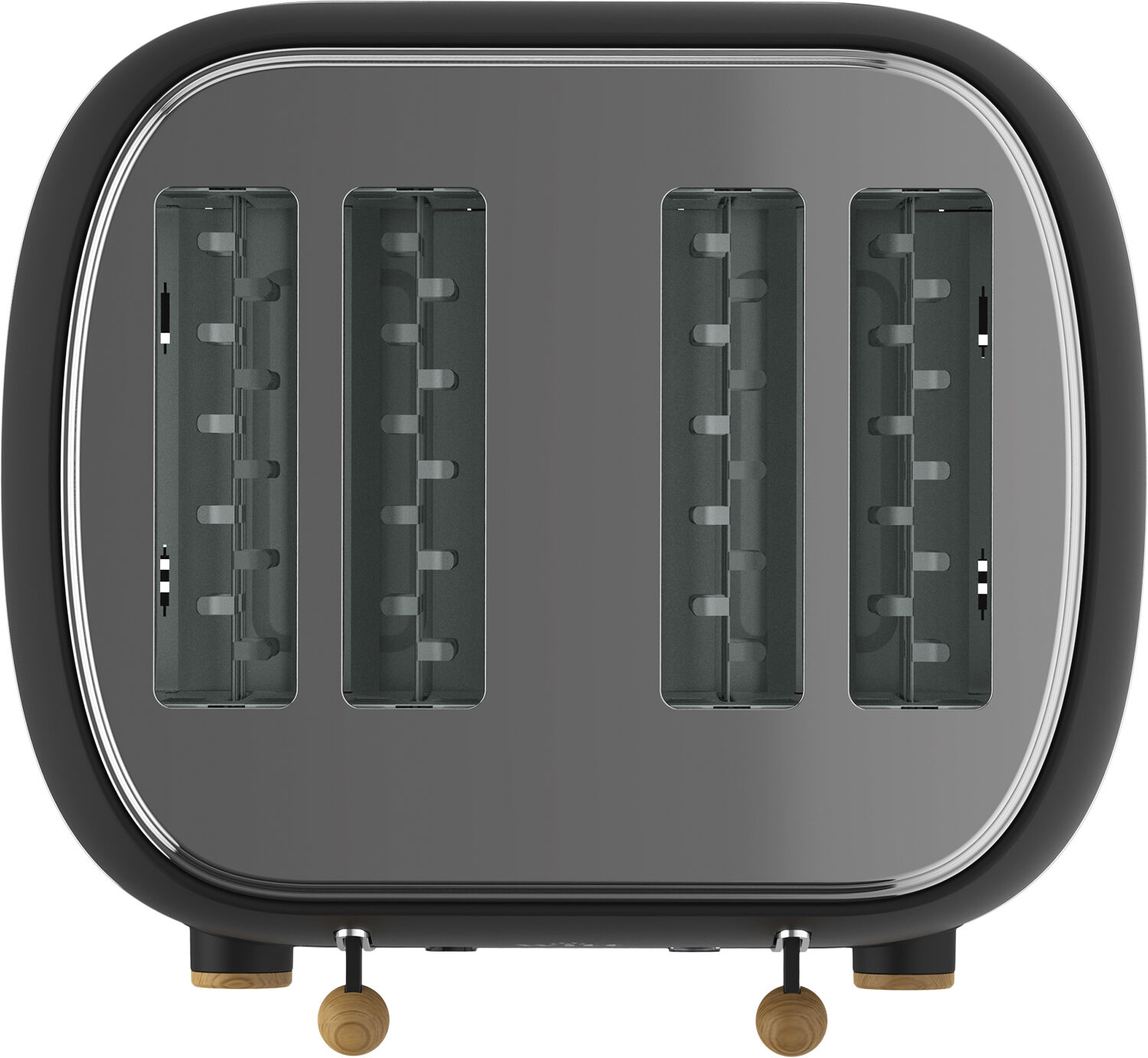 WITT PREMIUM 4-SLICE TOASTER WOOD BLACK