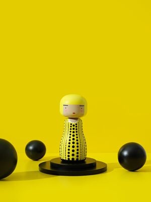 Sketch.inc. - Kokeshi | Dot - Yellow, H14,5 cm 1:1