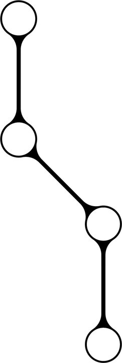 LINK, CANDLE HOLDER, BLACK ANODIZED, 11060B