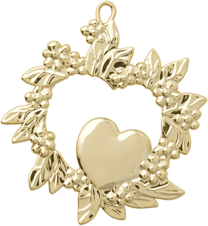 Vildt hjerte H8 forgyldt