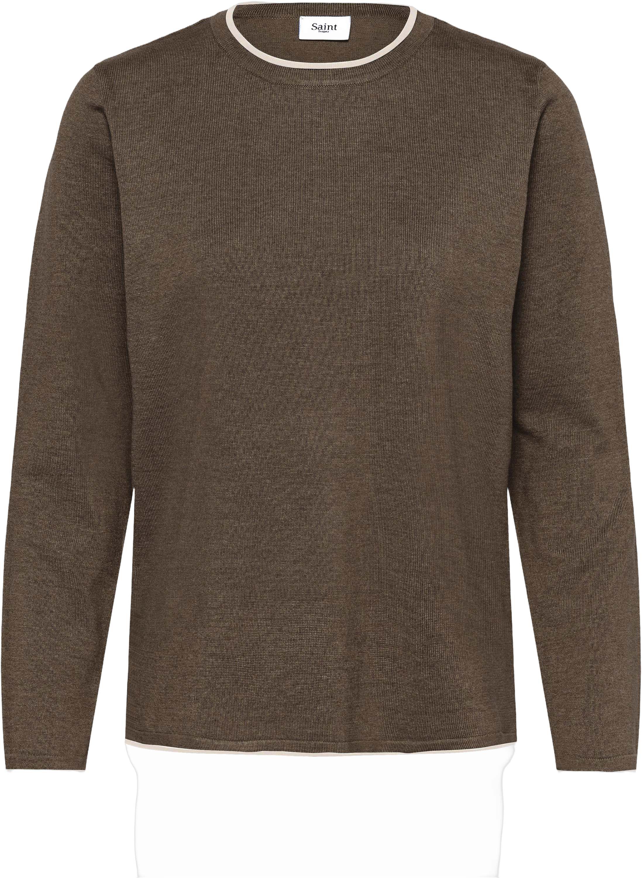 MilaSZ LS Contrast Pullover