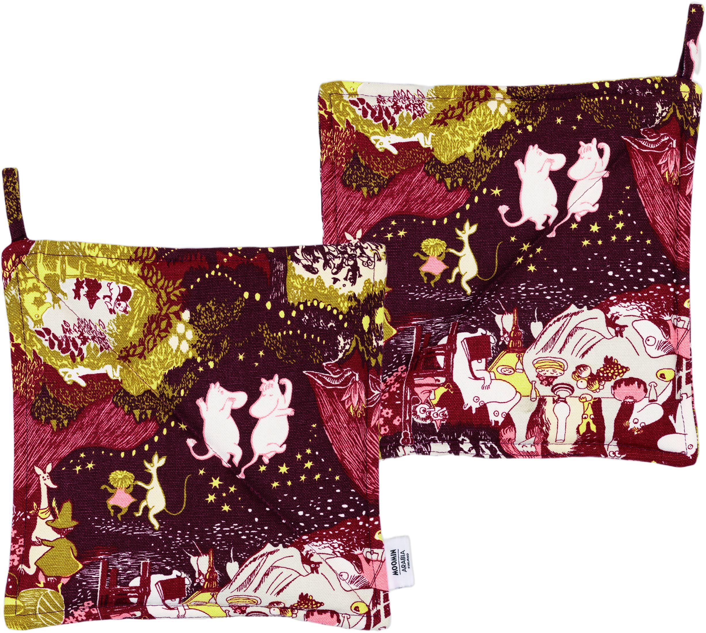 Moomin Arabia 22x22cm grydelaps&aelig;t Festlige &Oslash;jeblikke