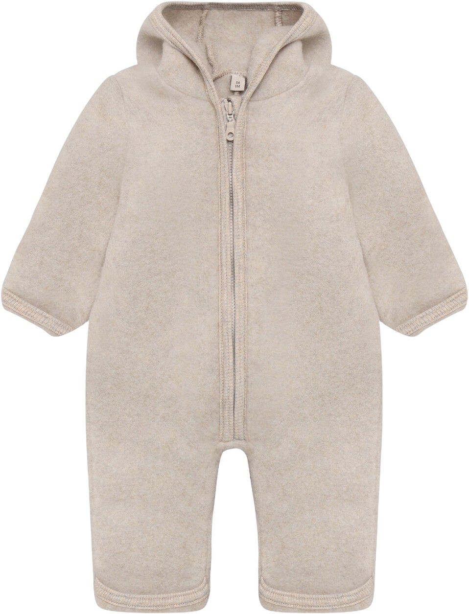 Pram Suit Ears Wool Fleece