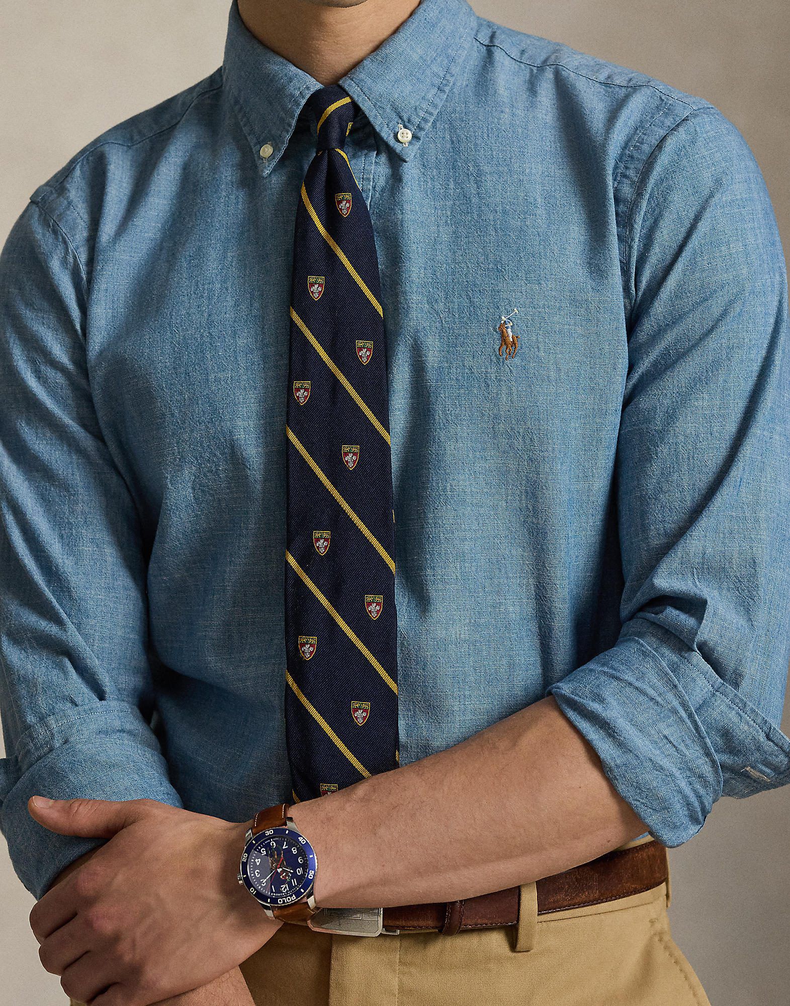 Custom Fit Chambray Shirt