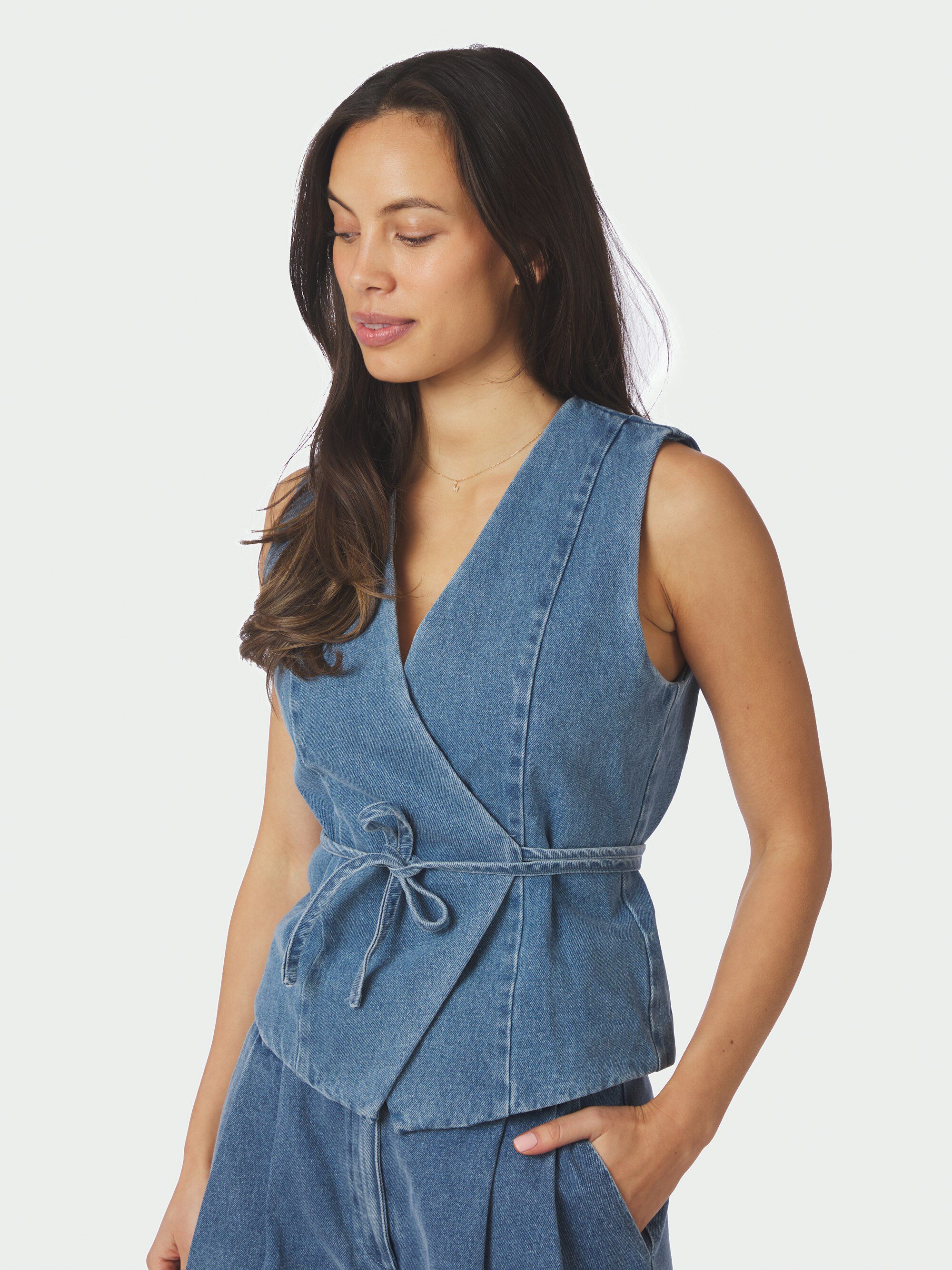 Samara Denim Waistcoat